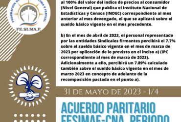 ACUERDO PARITARIO FeSiMaF-CNA, PERIODO 2023-2024