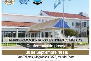 ENP. Conferencia de Prensa HOY 10AM Club Talleres Magallanes 3878, Mar del Plata