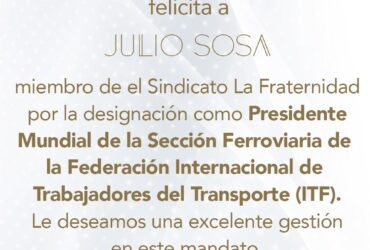 Felicitaciones a Julio Adolfo Sosa