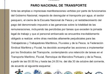 PARO NACIONAL DE TRANSPORTE