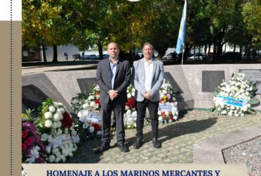 Homenaje al personal de la Marina Mercante y de la Prefectura Naval Argentina caído en la Guerra de Malvinas
