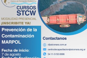 CFP "Curso" 7 de agosto - Prevención de la contaminación MARPOL